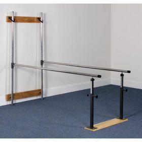 Wall Mounted Folding Parallel Bars w/7' Handrails