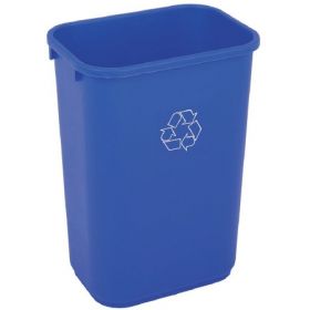Recycling Container Tough Guy 10-1/4 gal. Rectangular Blue Plastic Open Top