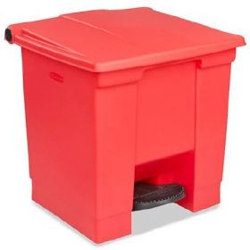 CONTAINER, STEP-ON RED 8GL