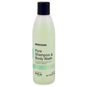 Shampoo and Body Wash McKesson Pure 8 oz. Flip Top Bottle Unscented, 1081635CS