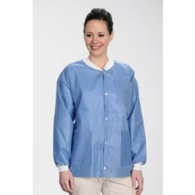 Lab Jacket ValuMax Extra-Safe True Blue Large Hip Length Limited Reuse