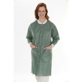 Lab Jacket ValuMax Extra-Safe Olive Green Medium Hip Length Limited Reuse 1095175