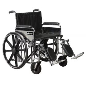 Bariatric Wheelchair, Rem Desk Elev Legrests, 22" Wide