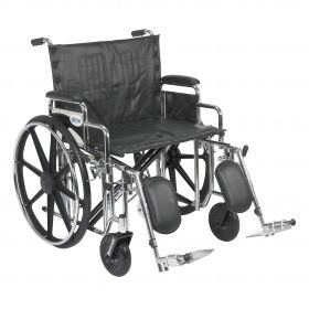 Bariatric Wheelchair Rem Desk Arms, 24" Wide, Elev Legrests