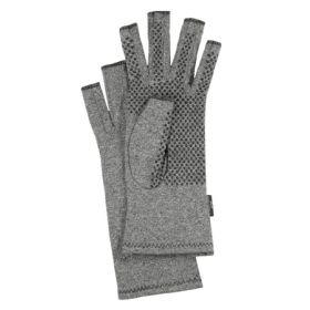 Compression Glove IMAK Compression Active Open Finger Small Wrist Length Hand Specific Pair Cotton