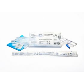 Intermittentent Catheter Kit Cure Catheter U-Shape Straight Tip 14 Fr. Hydrophilic Coated PVC