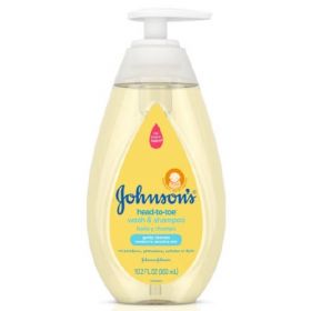 Baby Shampoo and Body Wash Johnson's Baby Head-to-Toe 10.2 oz. Flip Top Lid Scented