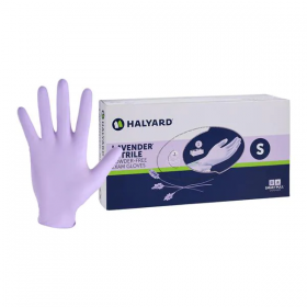 Gloves exam lavender nitrile powder-free nitrile 9.5 in small lavender 250/bx, 10 bx/ca, 1118659bx