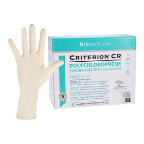 Gloves Surgical Criterion CR PF Polychloroprene LF 11.8 in XS 6 White 50Pr/Bx, 4 BX/CA, 1127080BX