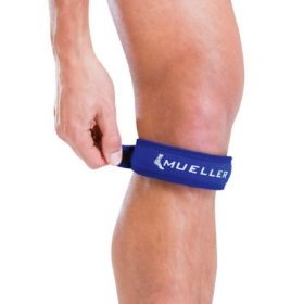 Knee Strap Mueller Jumper's Knee Strap One Size Fits Most Hook and Loop Closure 13 to 20 Inch Length Left or Right Knee