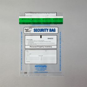 Alert Personal Property Bags, Clear, 8 x 10