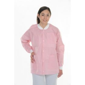 Warm-Up Jacket ValuMax Extra-Safe Pink Medium Hip Length Limited Reuse