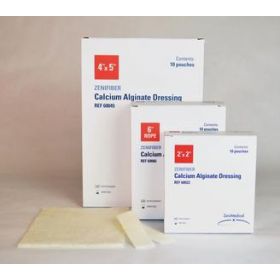 Silver Calcium Alginate Dressing Zenifiber 2 X 2 Inch Square Sterile
