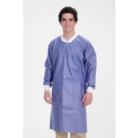 Lab Coat ValuMax Extra-Safe Blueberry Small Knee Length Limited Reuse