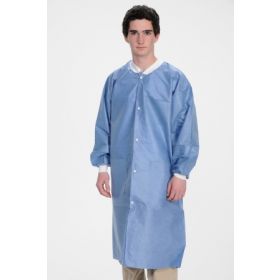 Lab Coat ValuMax Extra-Safe Ceil Blue X-Small Knee Length Limited Reuse