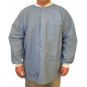 Lab Jacket Blue 2X-Large Hip Length Limited Reuse