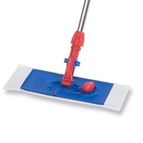 Cleanroom Wet / Dry Mop Pad Contec MicroCinch White Microfiber Disposable