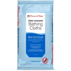 Rinse-Free Bath Wipe Pharma-C-Wipes Soft Pack Water
