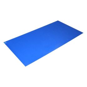 Adhesive Floor Mat Poly Tack 18 x 36 Inch Blue Polyethylene Film