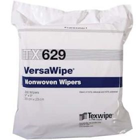 Cleanroom Wipe VersaWipe White NonSterile 45% Polyester / 55% Cellulose Nonwoven 9 X 9 Inch Disposable