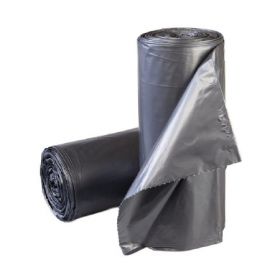 Trash Bag McKesson 40 to 45 gal. Gray LLDPE 1.10 Mil. 38 X 58 Inch Star Seal Bottom Coreless Roll