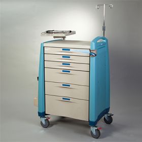 Avalo Complete Emergency Cart, Blue