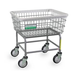 Antimicrobial Laundry Cart 5 Inch Clean Wheel System Casters 100 lbs. Steel Tubing
