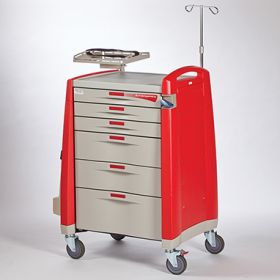 Avalo Complete Emergency Cart, Red