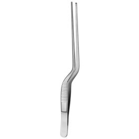 Tissue Forceps V. Mueller Gruenwald 6-1/4 Inch Length Surgical Grade Stainless Steel NonSterile NonLocking Serrated Bayonet Handle Straight Serrated Tips with 1 X 2 Teeth