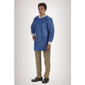 Lab Jacket LabMates Blue Large Hip Length Disposable