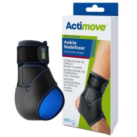 Ankle Stabilizer Actimove Sports Edition One Size Fits Most Hook and Loop Strap Closure Left or Right Foot