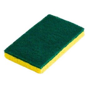 Scouring Sponge / Pad Performance Plus Medium Duty Yellow / Green NonSterile Cellulose 3-1/4 X 6-1/4 Inch Reusable