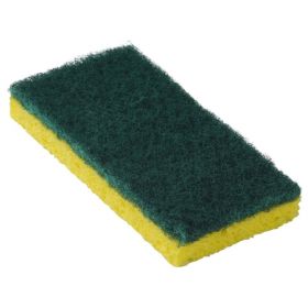 Scouring Sponge / Pad Medium Duty Yellow / Green NonSterile Cellulose 3-1/8 X 6-1/4 Inch Reusable