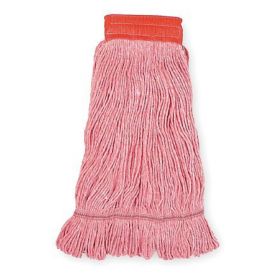 Wet String Mop Head ABCO Looped-end Large Red Cotton / Rayon / Synthetic Fiber Reusable