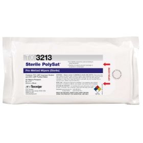 PolySat Surface Disinfectant Cleaner Premoistened Cleanroom Wipe 50 Count Soft Pack Disposable Alcohol Scent Sterile 1152754
