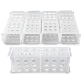 4-Way Test Tube Rack 60 Place 13 X 75 mm / 13 X 100 mm / 16 X 100 mm / 16 X 125 mm / 17 X 120 mm Natural 2-4/5 X 3-4/5 X 9-1/8 Inch