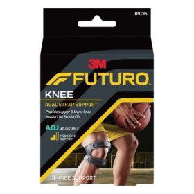 Knee Support 3M Futuro Dual Knee Strap One Size Fits Most Hook and Loop Strap Closure 12-1/2 to 17-1/2 Inch Below Knee Circumference Left or Right Knee