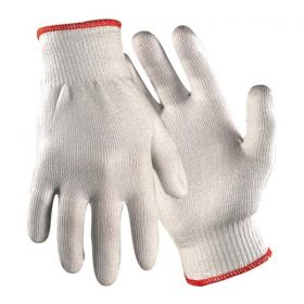 Glove Liner Cut-Resistant Polyethylene X-Large White / Red Cuff Reusable 5/Bx