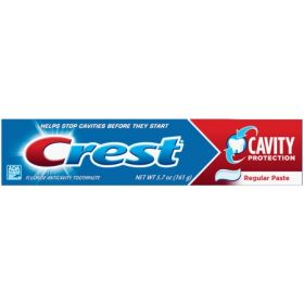 TOOTHPASTE, CREST CAVITY REG PASTE 5.7OZ (24/CS)