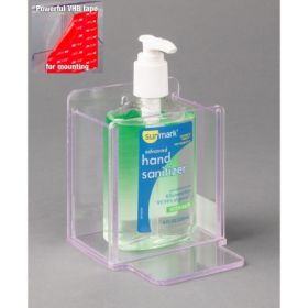 Hand Hygiene Holder Clear PETG Manual 1 Bottle VHB  1161907