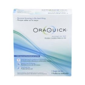 Rapid Test Kit OraQuick In-Home HIV Home Test Device HIV Detection Saliva Sample 1 Test