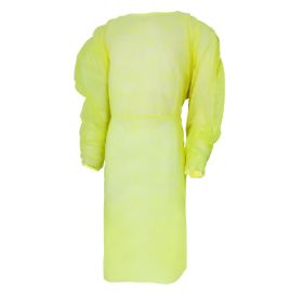 Protective Procedure Gown Adult One Size Fits Most Yellow NonSterile CS/12