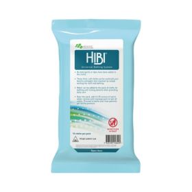 Rinse Free Bath Wipe Hibi  Soft Pack Unscented 10 Count