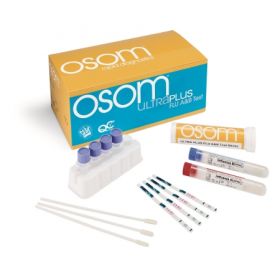 Rapid Test Kit OSOM Ultra Plus Infectious Disease Immunoassay Influenza A + B Nasal Swab / Nasopharyngeal Swab Sample 25 Tests