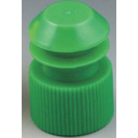 McKesson Tube Closure Polyethylene Flanged Plug Cap Green 16 mm For Use with 16 mm Blood Drawing Tubes, Glass Test Tubes, Plastic Culture Tubes NonSterile