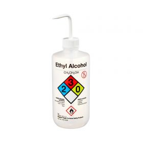 Safety Wash Bottle Nalgene Right-to-Know Ethyl Alcohol Label / Narrow Mouth LDPE / Polypropylene 500 mL (16 oz.)