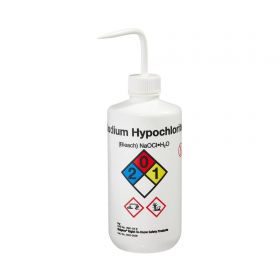 Safety Wash Bottle Nalgene Right-to-Know Sodium Hypochlorite Label / Narrow Mouth LDPE / Polypropylene 500 mL (16 oz.)