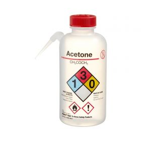 Safety Wash Bottle Nalgene Right-to-Know Acetone Label / Vented LDPE / Polypropylene 500 mL (16 oz.)