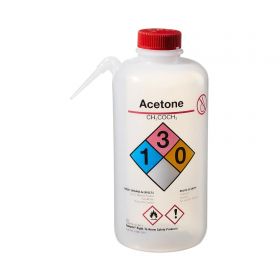 Safety Wash Bottle Nalgene Unitary Acetone Label / Vented LDPE / Polypropylene 1,000 mL (32 oz.)
