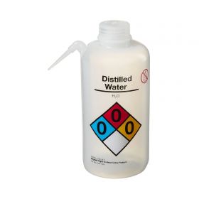 Safety Wash Bottle Nalgene Unitary Distilled Water Label / Vented LDPE / Polypropylene 1,000 mL (32 oz.)